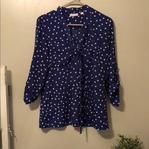 3/4 Sleeve polka dot top